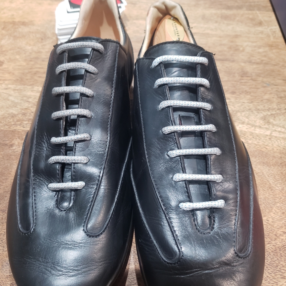 Allen Edmonds Evans leather black Sneaker, #7483, Size 9.5 , Run big like 10.5